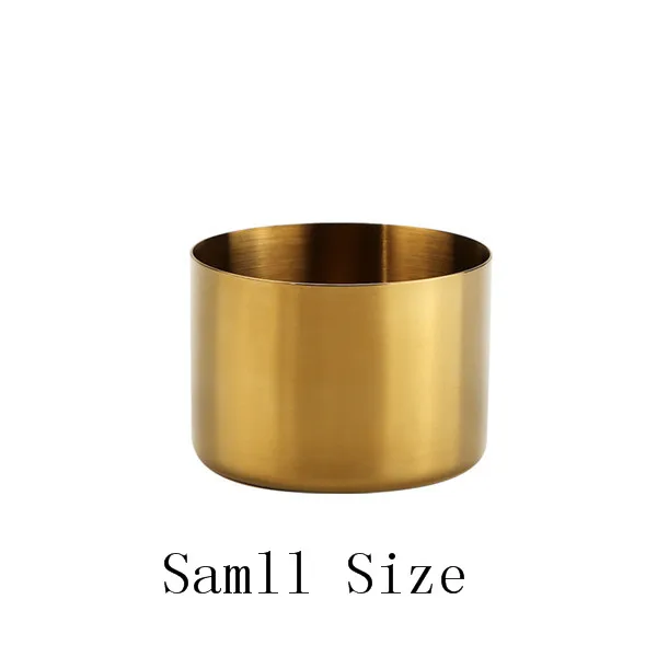 Golden small Большая банка для хранения чаши ЛОТОК блюдо из нержавеющей стали закуска фрукты клип различные украшения кольцо Роза Золотой Розовый Чаши украшения 1 шт - Цвет: Golden small
