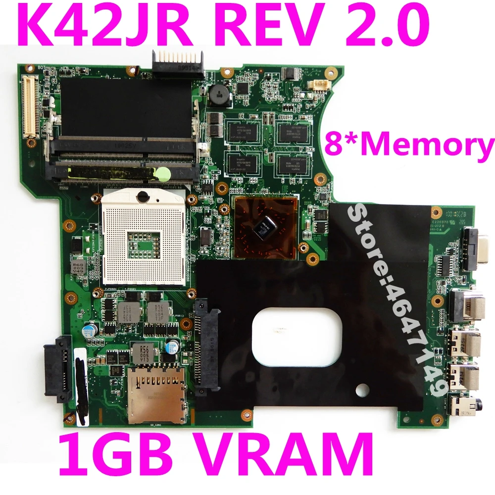 

K42JR 1 ГБ VRAM материнская плата REV2.0 для ASUS K42JR K42JB K42JZ K42JY материнская плата для ноутбука K42JR материнская плата K42JR материнская плата 100% протестир...