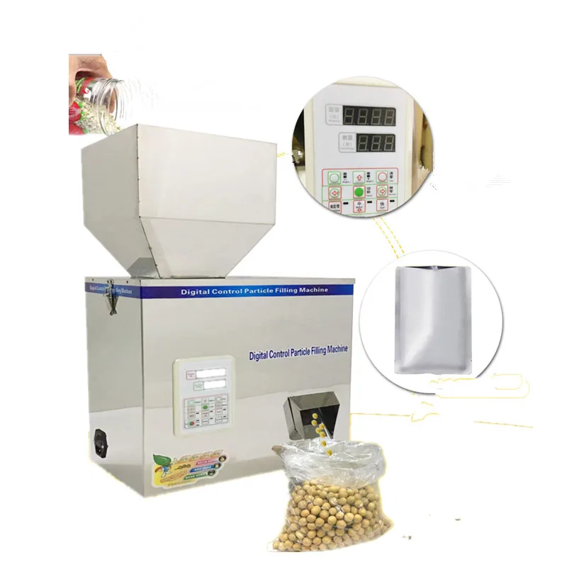 

10-500g Granule Seed Milk Powder Coffee Bean Jar Bottle Weighing Filling Machines For Food