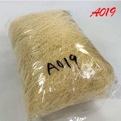 A019-milk white 50 г/упак. Натуральный сизаль деревенский наполнитель для подарочной коробки посылка Декор DIY Цветок конфетти декор для венчания с днем рождения подарок - Цвет: A019-milk white