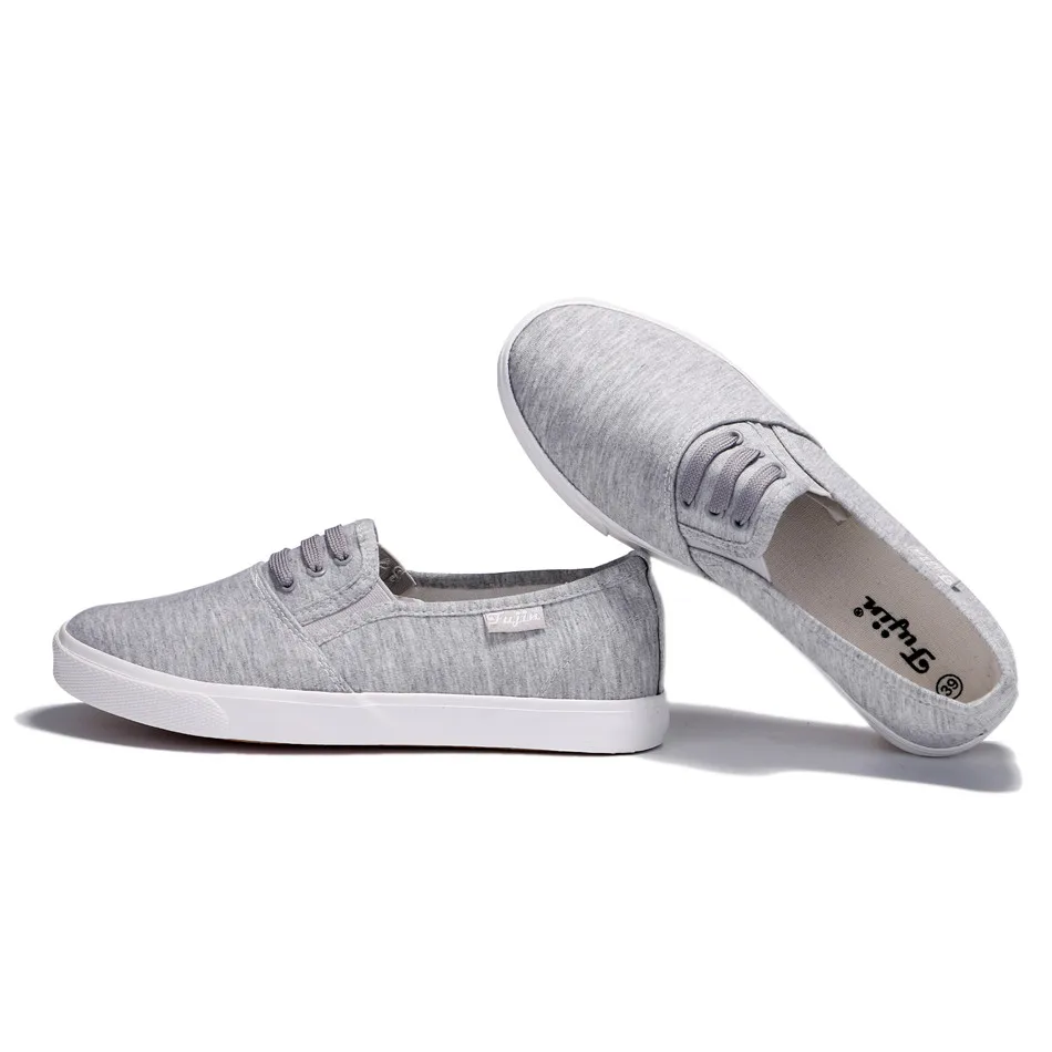 Fujin/парусиновая обувь Женская chaussures femmes Повседневная Удобная парусиновая на