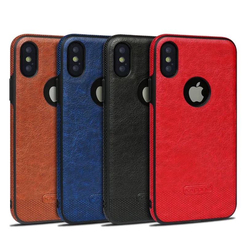 Роскошный мягкий силиконовый чехол из искусственной кожи для iPhone 6 S 7 8 Plus X XS Max XR