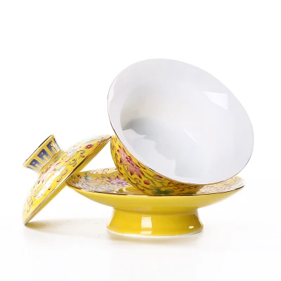Керамическая чашка для чая Jingdezhen эмалированная крышка чаша китайский большой