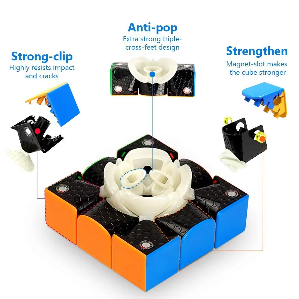 D FantiX Gans 354 м Магнитная Скорость куб Stickerless 3x3 Gan354 волшебный пазл