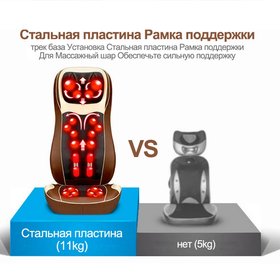 YIJIE русский 3D манипулятор массажная подушка stell структура талии кресло для
