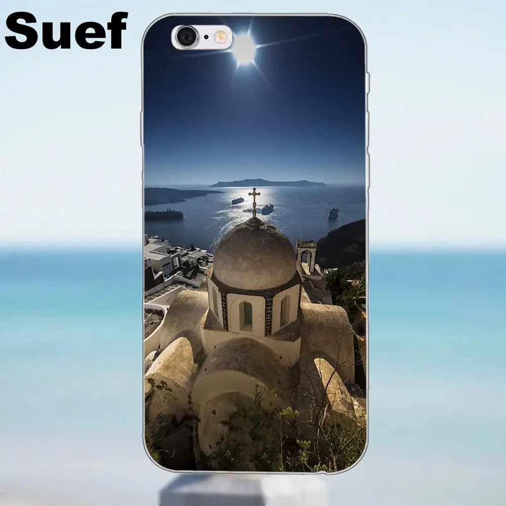 Suef для iPhone 4 4S 5 5S 5C SE 6 6S 7 8 Plus X Galaxy J1 J3 J5 J7 A3 A5 2016 2017 TPU Защитный чехол греческого