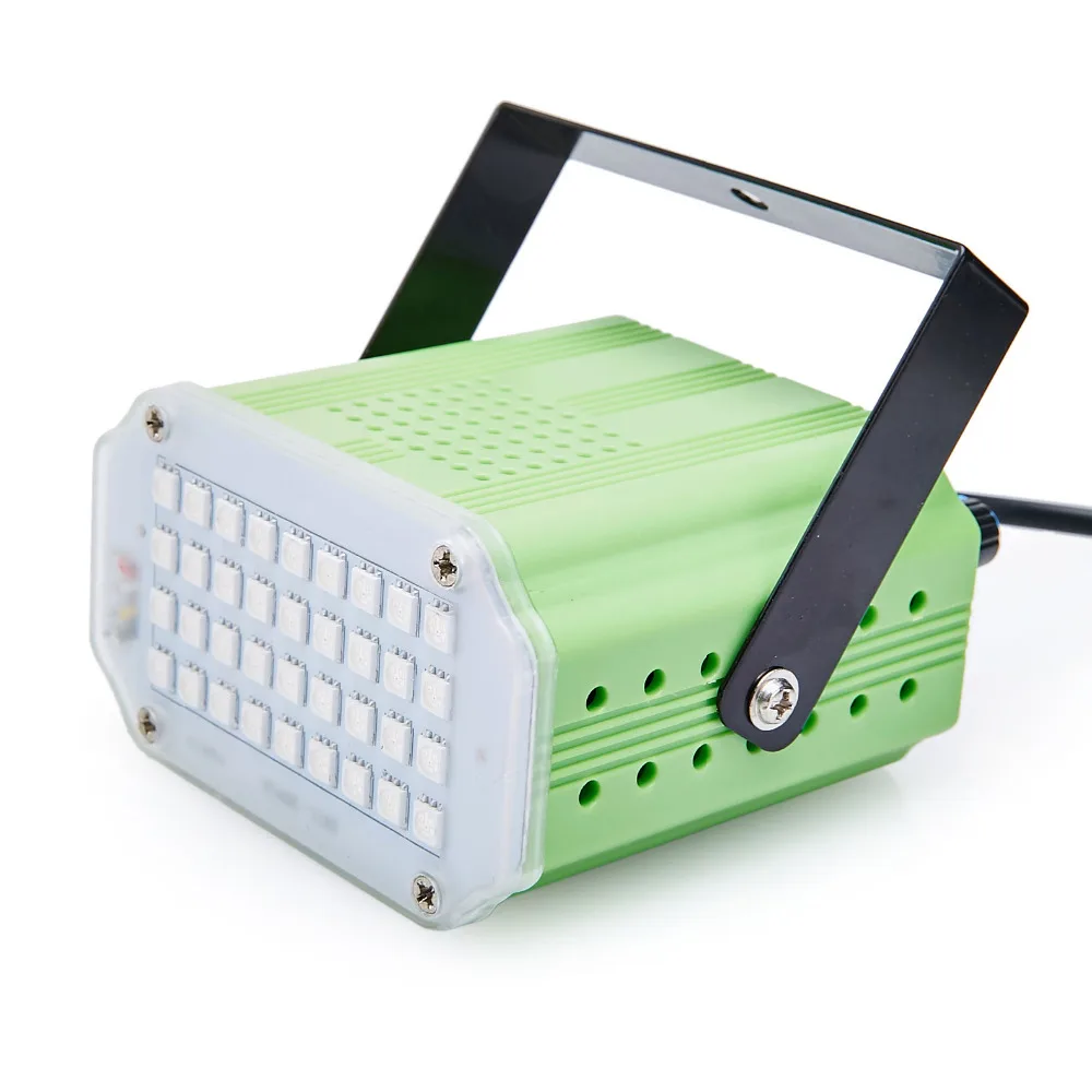 Mini Sound Control 36RGB SMD5050 LED Strobe Spotlight For Disco Party DJ Light Home Entertainment Music Show Stage Projector | Лампы и