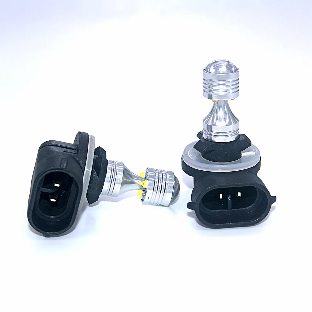 2 шт. 30 Вт H27 светодиодные лампы 880 881 6000K 6SMD XBD светодиодный чип DC12V белый