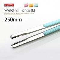 stainless steel cake clip bread clip barbecue food clip wholesale japanese household items colorful bbq food tongs 5pcslot