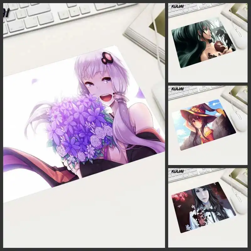 XGZ High Quality Wearable Washable Small Size Anime Girl Mouse Pad Player Keyboard Game Lol Mouse Pads Suitable Laptop PC Mat