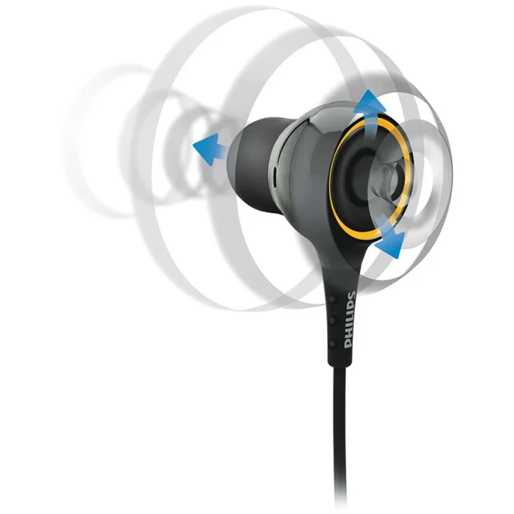 Оригинальные Наушники Philips SHE6000, Спортивная гарнитура, наушники-вкладыши для бега xiaomi Galaxy S9 S9Plus, официальная сертификация
