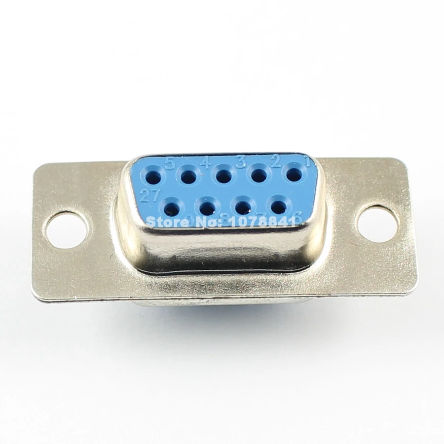 100 шт. D SUB 9 контактный женский припоя Тип разъем адаптера 2 ряда DB9F|l connector|row pin |