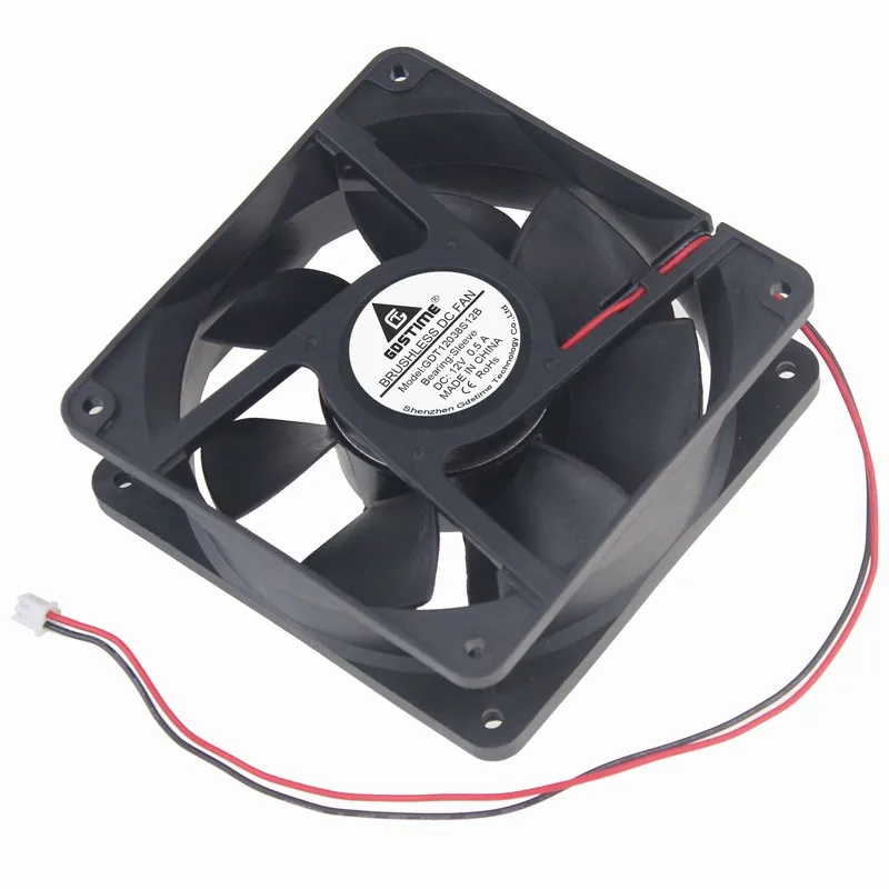 Gdstime 2 шт. DC 12 В 120 мм x 38 ПК система охладитель 120x120x38 2Pin корпус компьютера