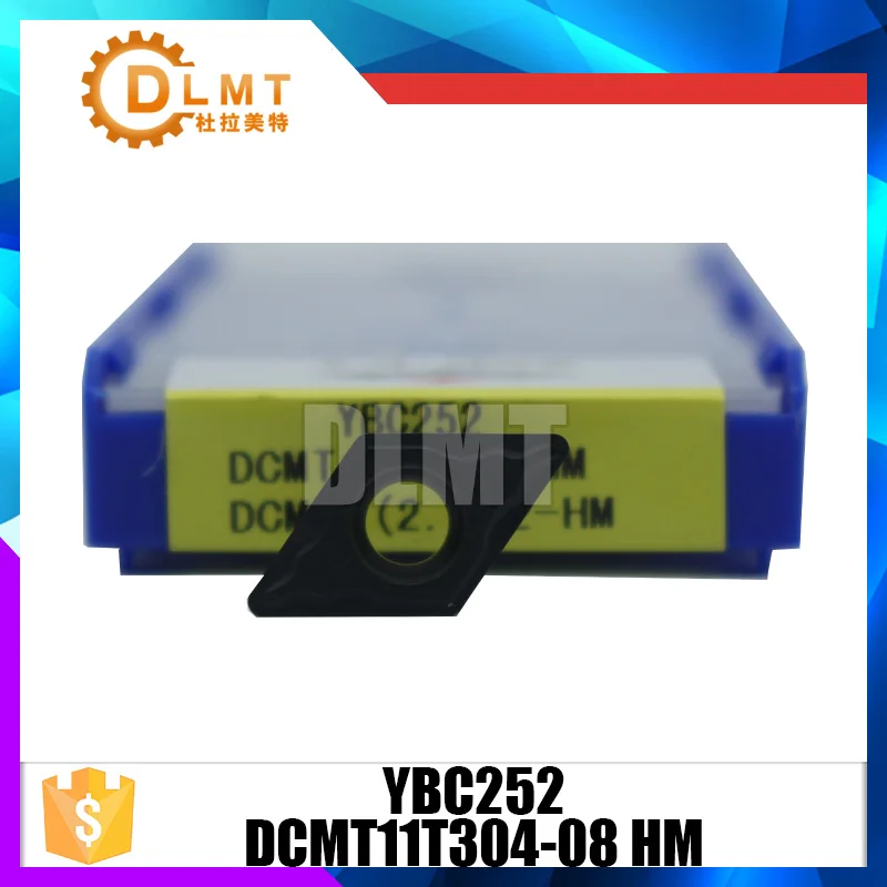 10 шт./компл. DCMT11T304 08 HM YBC252 CVD вставлять внутренние инструменты|Токарный