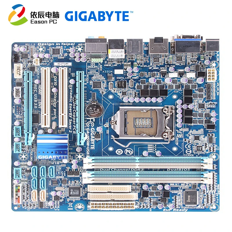 GIGABYTE GA H55M USB3 LGA1156 DDR3 i3 i5 i7 Micro ATX|Материнские платы| |