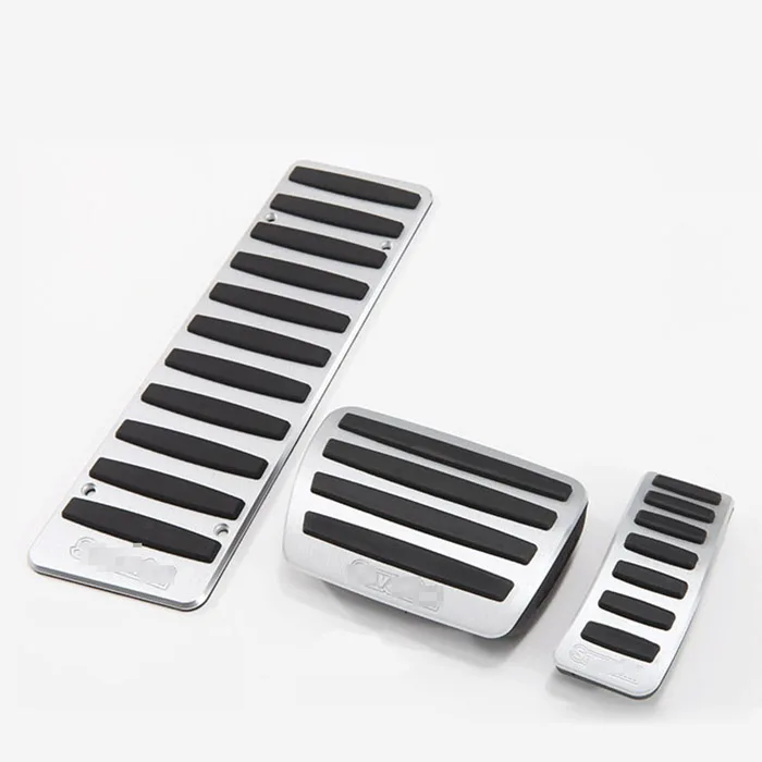 Savanini абсолютно новый 3 шт. алюминиевый нескользящий чехол для педали газа тормоза