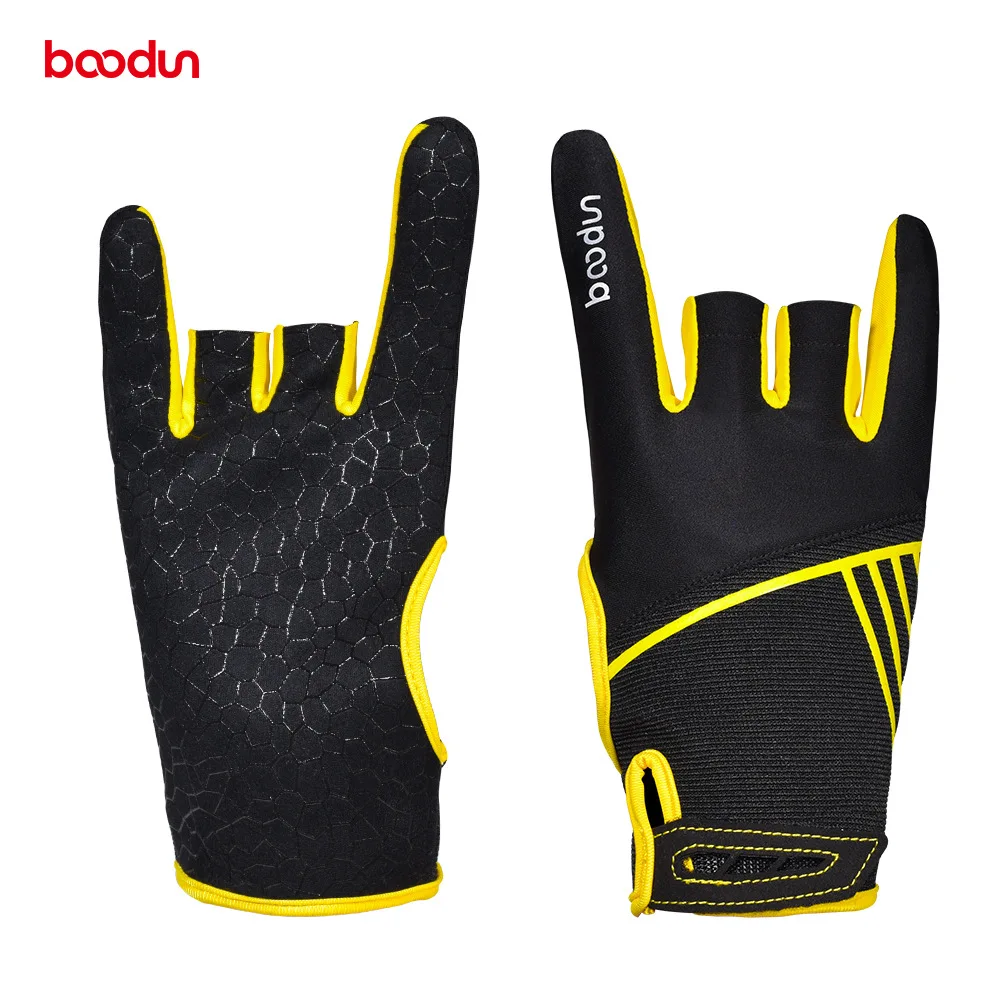 

1 Pair Boodun Professional Men Women Bowling Gloves Antislip Elastic Breathable Sports Bowling Ball Mittens Bowling Accessories