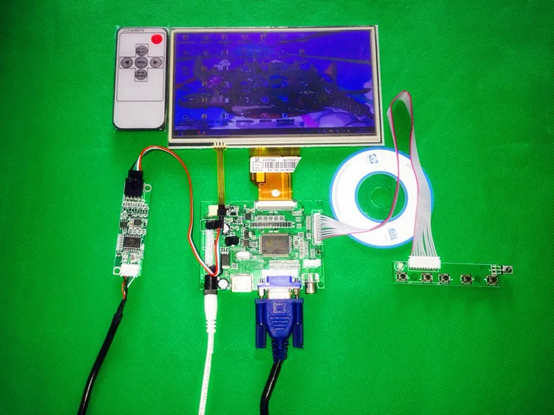 Для INNOLUX 7," дюймовый Raspberry Pi ЖК-дисплей Сенсорный экран Дисплей TFT монитор AT070TN90+ сенсорный экран Экран Комплект HDMI VGA Вход драйвер платы
