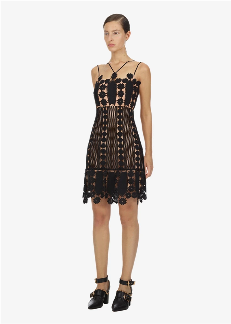 2019 Мини платье сексуальное с открытой спиной Спагетти ремень Цветочные Женщины