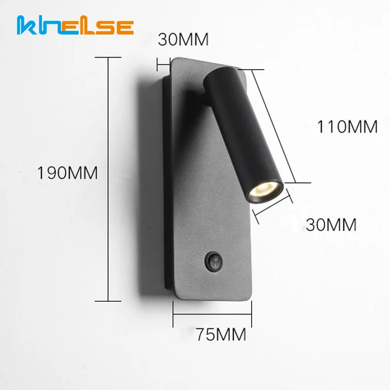 Настенный светильник для чтения светодиодный спальни|Комнатные настенные LED