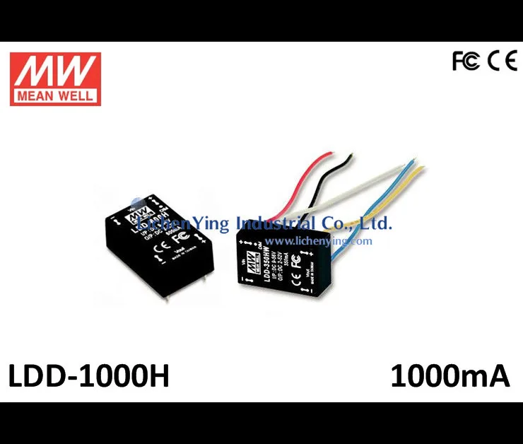 Meanwell выход : 1000ma 2 ~ 52VDC Iutput 9 56VDC DC-DC постоянного тока из светодиодов водитель LDD-1000H