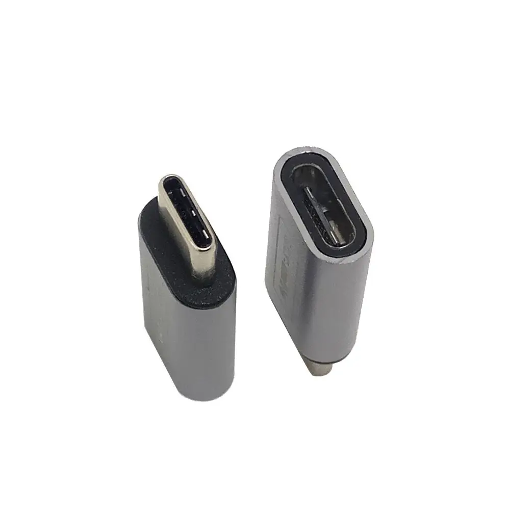 2017 NEW type Silver &amp Gray 10Gbps standard Metal USB-C USB 3.1 Type C male to female Adapter Connector converter USB3.1 type-c |