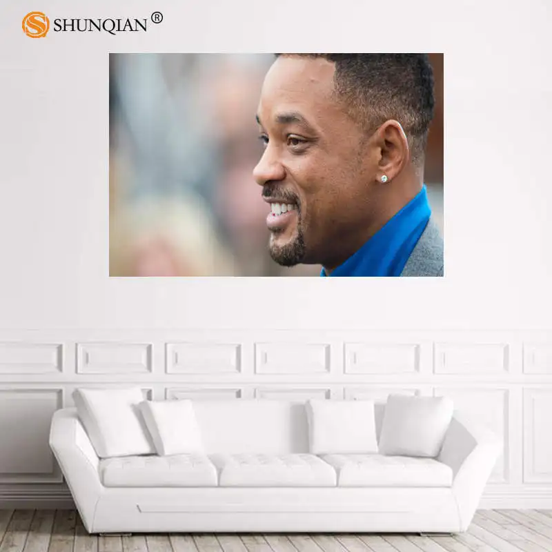 Плакат с надписью Nice Will Smith на заказ атласный плакат тканевый настенный принтом