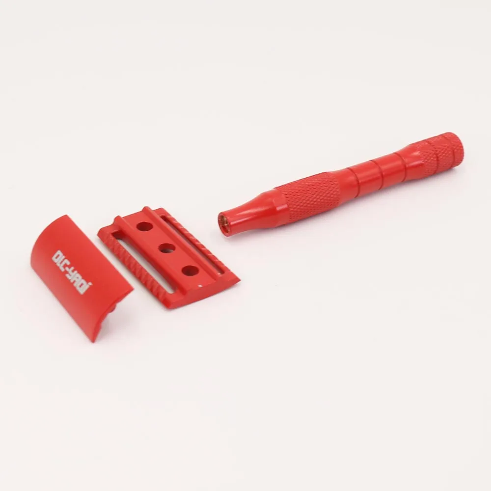 Безопасная бритва с ручкой из латуни красного цвета YAQI|safety razor|handle razorred razor |
