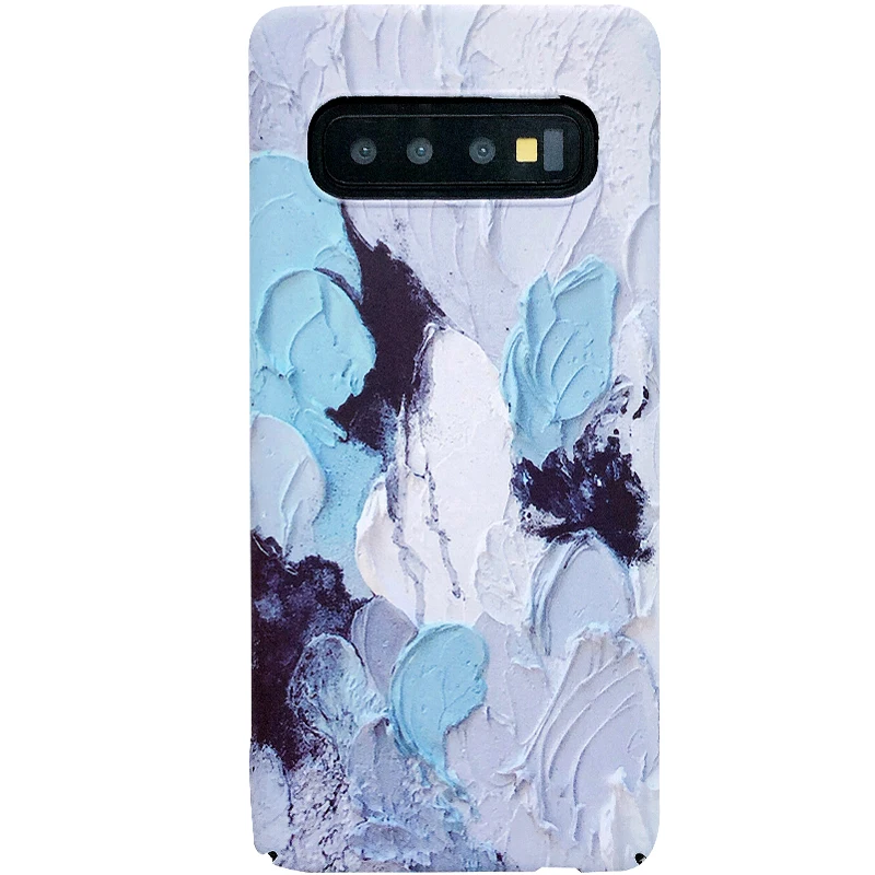 YHBBCASES ретро-чехлы с масляной росписью для samsung S10 S8 S9 Plus, разноцветный жесткий чехол для телефона с каракулями для samsung Note 10 8 9