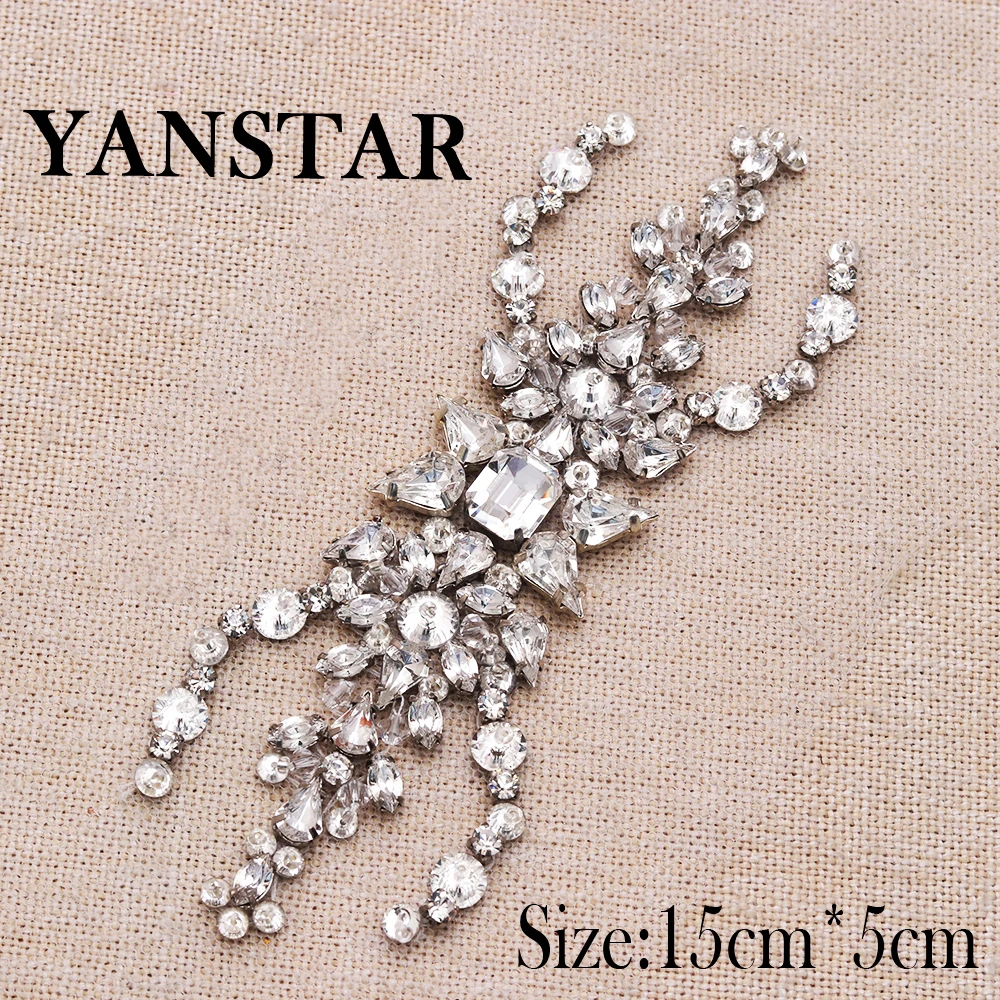 YANSTAR (30 шт.) оптовая продажа прозрачное розовое золото стразы с кристаллами