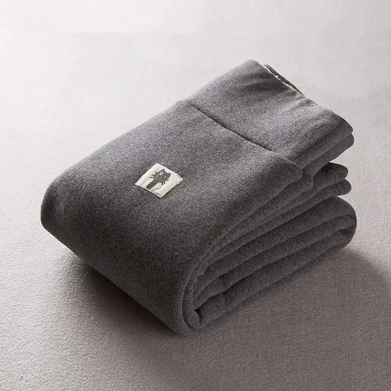 dark grey style 1 Плотные женские леггинсы из овечьей шерсти, Зимние флисовые леггинсы с высокой талией, хлопковые легинсы, тянущиеся обтягивающие бархатные леггинсы, Mujer C5631 - Цвет: dark grey style 1