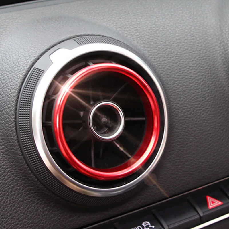 4 шт./лот автомобильный Стайлинг выход кондиционера декоративная круглая отделка