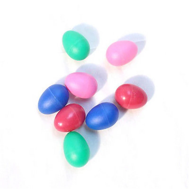 1x цветное пластиковое ударное музыкальное яйцо Маракас Шейкеры Детские игрушки