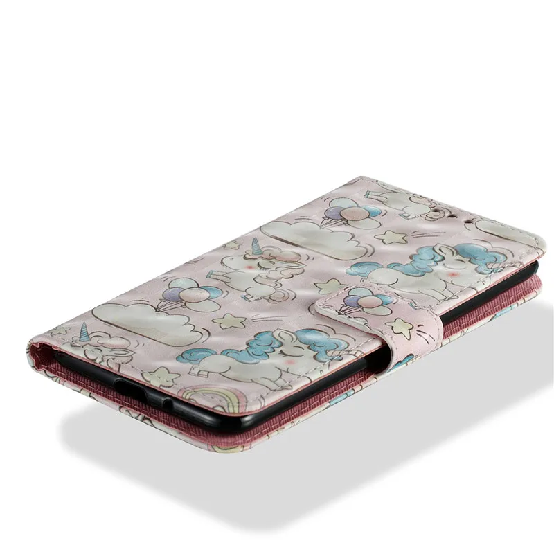 

Wekays Cover For LG K8 2017 X240 Cute Cartoon Unicorn Leather Fundas Case For LG K8 K 8 2017 X240F X240K X240H X240DS Cover Case