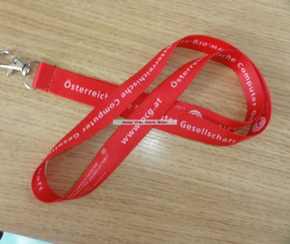 

Hot Sports Team Motocycle Race Promotion Gift Lanyards Logo Design Custom Print Cheap Red Lanyards