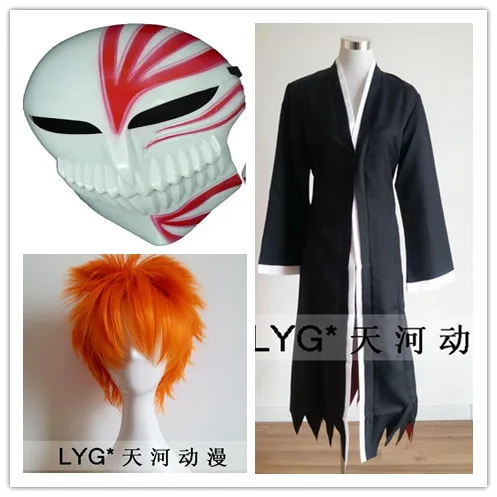 Бесплатная доставка! Новинка! Аниме Bleach косплей Блич Ичиго Куросаки Bankai Kurosaki Ichigo
