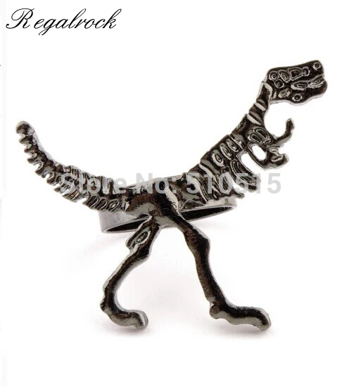 Regalrock темно-серый прогулочная Т-Рекс Динозавр кольцо с тиранозавром | Украшения и