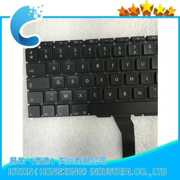 Французская клавиатура AZERTY FR для Macbook Air 11 ''A1370 A1465 20 шт./лот 2011 2015 год|keyboard for
