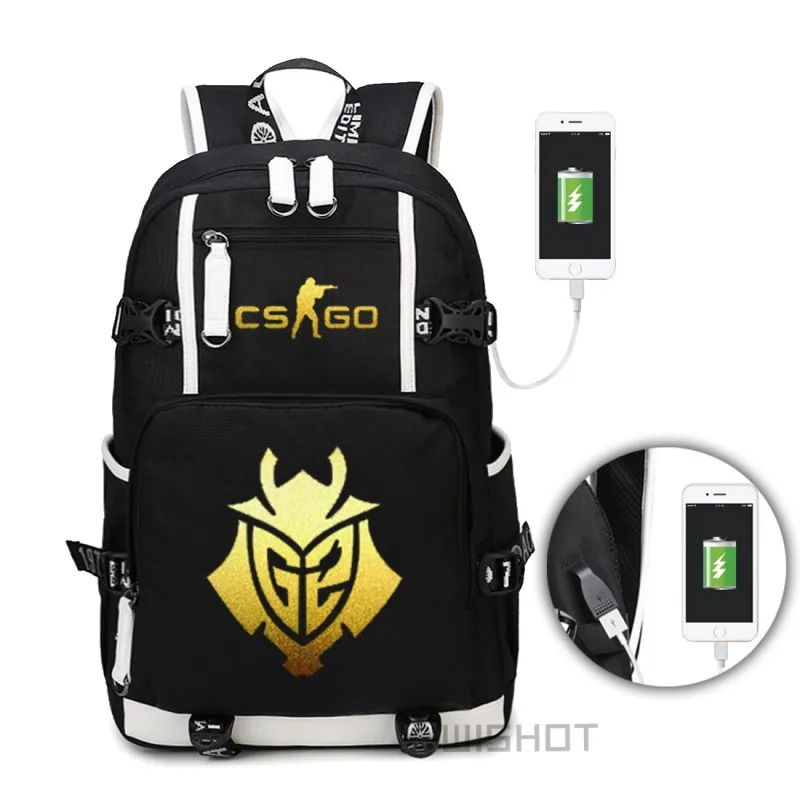 6 WISHOT Team Fnatic Virtus. pro DOTA 2 рюкзак CS CSGO NAVI для подростков многофункциональная USB зарядка SK Gaming Ninjas - Цвет: 6