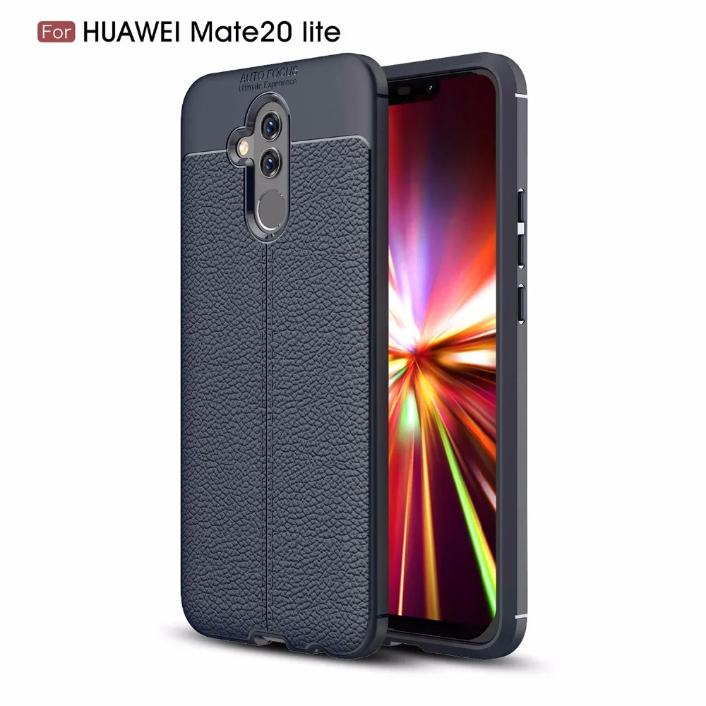 Для huawei Коврики 20 lite чехол мягкий тонкий кожаный силиконовые ударопрочный