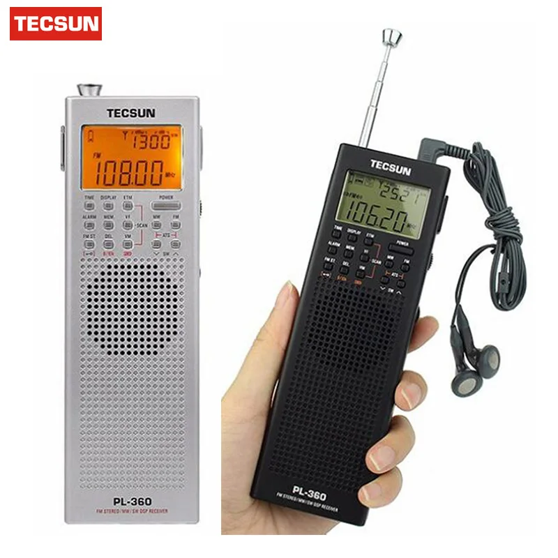 

Радиоприемник Tecsun PL-360 DSP FM MW SW LW + Внешняя антенна AM + Внешняя антенна портативная магнитола Y4131A PL360 Deshen