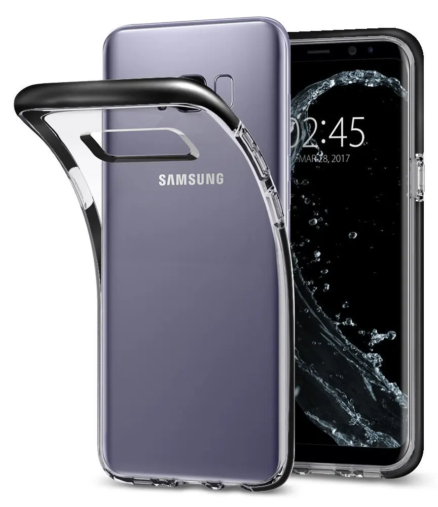 Icheckey мягкий чехол для телефона Samsung Galaxy S8/S8 плюс TPU прозрачный с амортизирующими