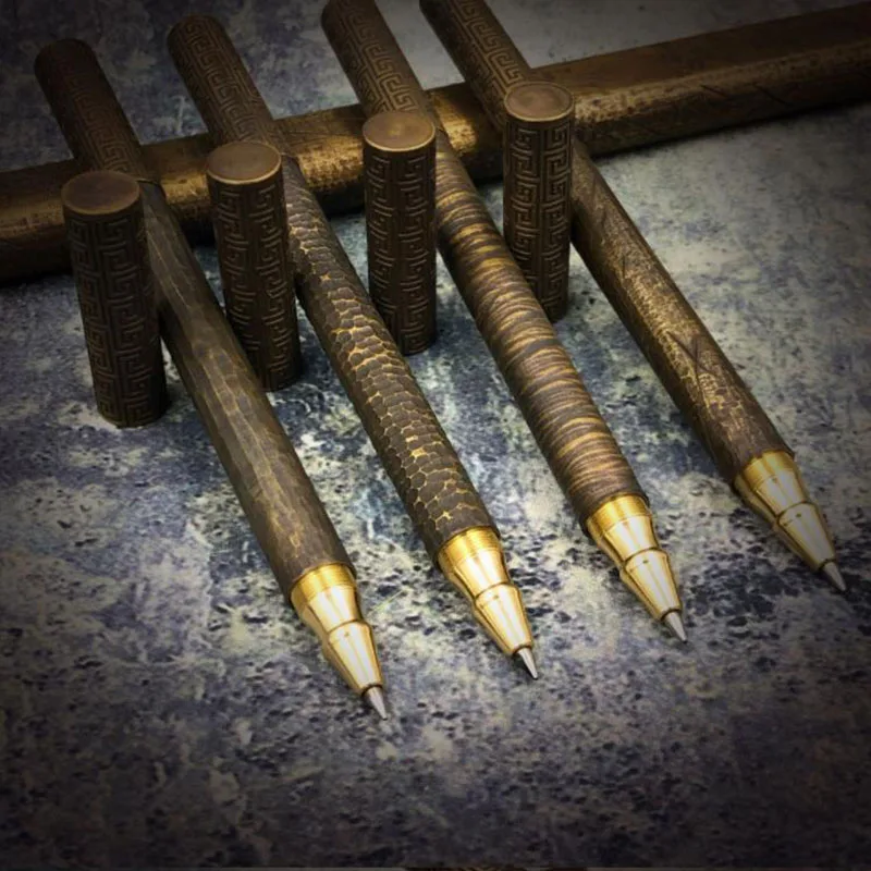 Латунная ручка ручной работы в винтажном стиле шариковая старинном для