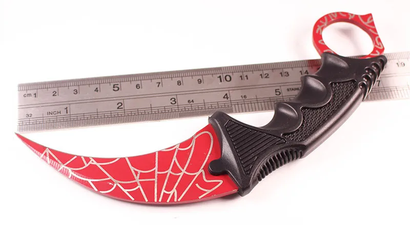red net Нож Karambit Cs Go, охотничий нож для выживания, тактические ножи Navajas Supervivencia, настоящий нож s Outillage Couteau Tactique Facas - Цвет: red net