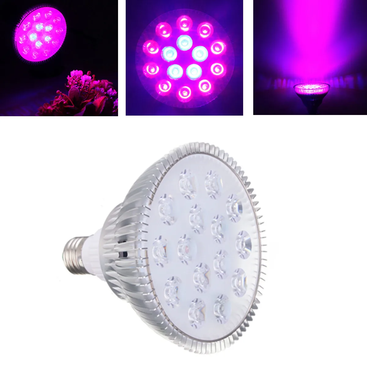 45W E27 Led Grow Light для комнатных растений AC85 265V красный + синий LED завод лампы цветущих