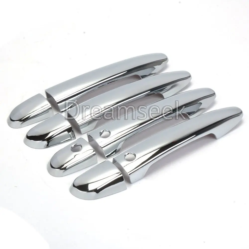 With 2 Smart Keyhole Крышка дверной ручки для Mazda 3 6 2013-/CX-5 2012- с умным отверстием для ключей ABS Хромированная формовочная накладка - Цвет: With 2 Smart Keyhole