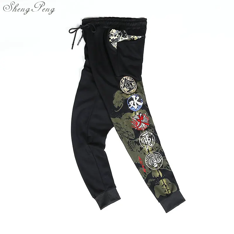 Традиционная китайская одежда для мужчин штаны в китайском стиле Китайский