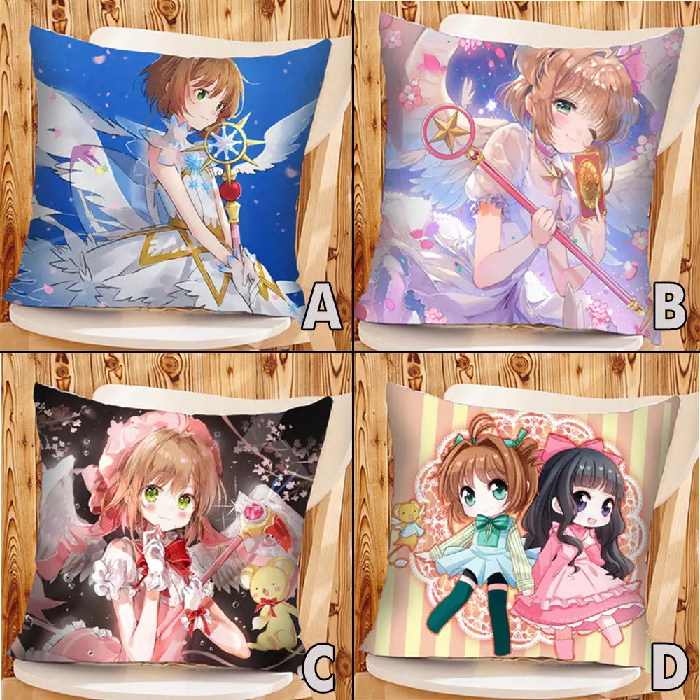 40 см * карта аниме Captor Sakura розовый ребенок девушки кровать Подушка Наволочка