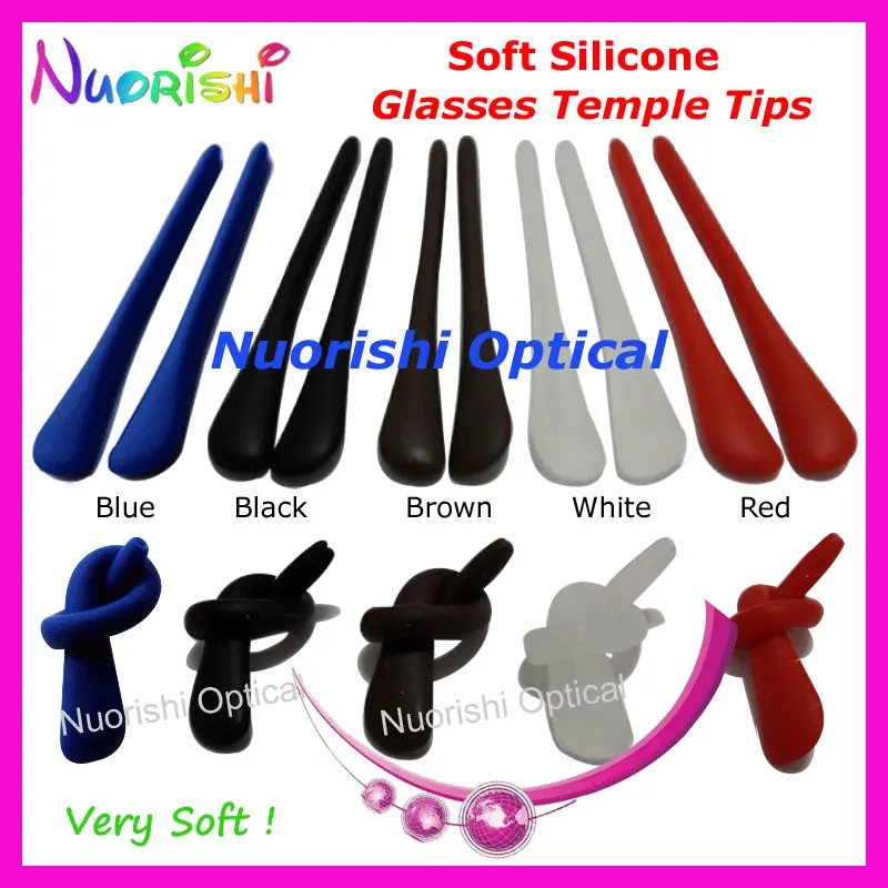 10 пар высококачественных силиконовых Противоскользящих очков для тонких