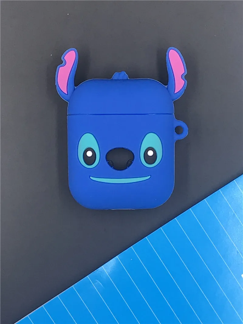 Мультяшный беспроводной Bluetooth чехол для наушников для Apple AirPods силиконовый зарядный чехол для наушников Защитный чехол для AirPods